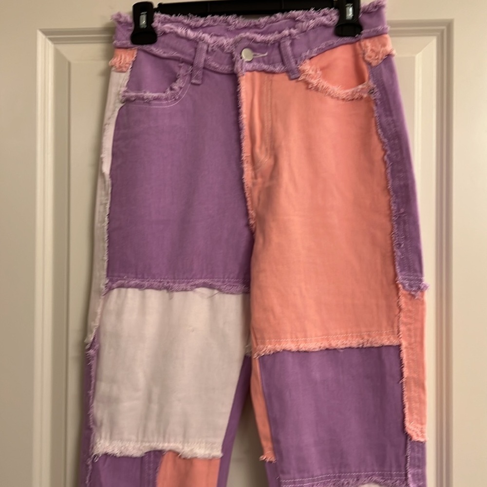 Ladies multi colored pants - Picture 2 of 6